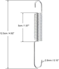 GS125/GN125 Motorkerékpár Oldaltámasz Rugó Szett - 5 db - Sourcing Map 6