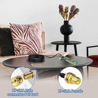 BINGFU WiFi Antenna Hosszabbító Kábel 10m - RP-SMA Csatlakozók, RG174 Koaxiális, Router, Biztonsági Kamera, PCIE Hálózati Kártya Kompatibili 6