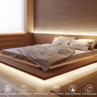 DBFAIRY 2m LED szalag távirányítóval, 60 LED meleg fehér vízálló dekoráció 2