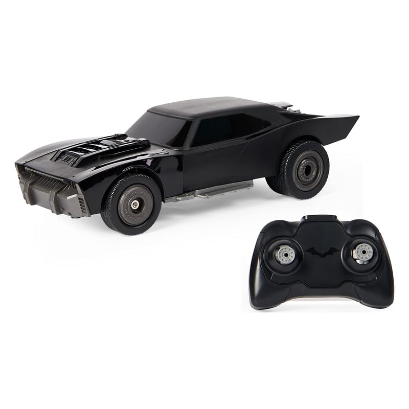 DC Comics The Batman Batmobile távirányítós autó – Hivatalos Batman filmes dizájn, gyerek játék fiúknak és lányoknak 4 éves kortól