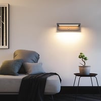 KUKAK 36W LED Kültéri Fali Lámpa Mozgásérzékelővel - IP65 Vízálló, 3000K Meleg Fehér, 350° Forgatható Panel, Alumínium, Kert, Terasz Világít 8
