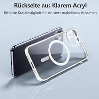 iPhone 13 MagSafe-kompatibilis ütésálló tok kameravédővel, fehér 7