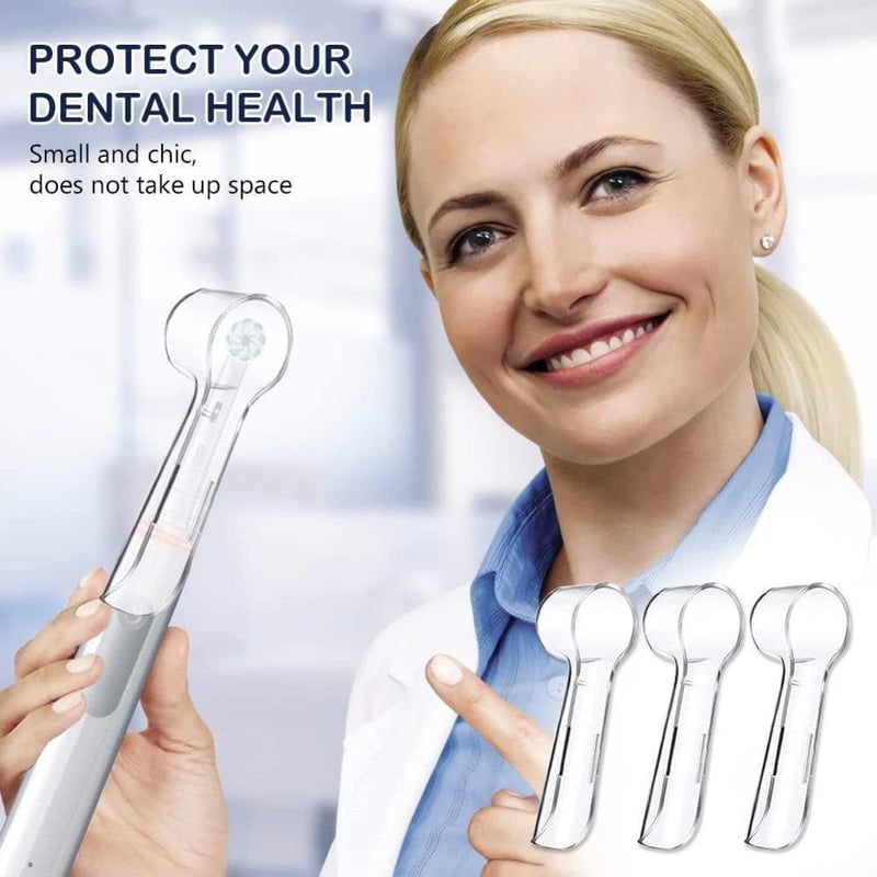 Oral-B kompatibilis átlátszó fogkefefejvédő, 10 db-os szett