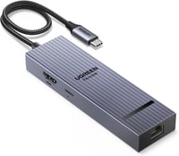 UGREEN Revodok Pro 10Gbps USB-C Hub HDMI 4K@60Hz Ethernet Adapter - 2 USB-A 3.2 és USB-C 3.2 porttal iPhone 16, iPad, MacBook, Mac Mini M4,  1
