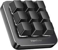VAYDEER Makró Billentyűzet - Programozható Mini Mechanikus Gamer Keyboard 9 Egyedi Gombbal, 6 Funkcióréteggel, Windows és MacOS Kompatibilit 1
