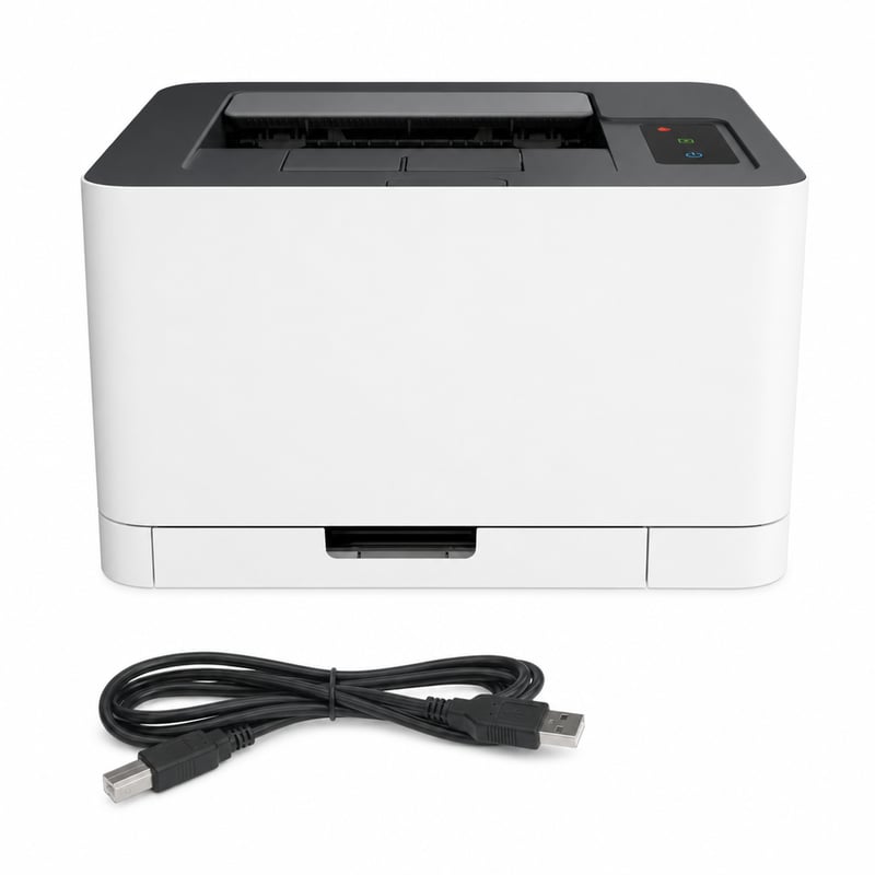 HP Color Laser 150nw Színes Lézernyomtató A4 Wi-Fi LAN USB — hibás, részben működik: világító hibajelző LED (állapot: lásd a 2. képet)