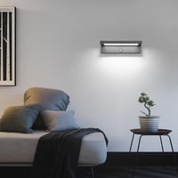 KUKAK 36W LED Kültéri Fali Lámpa Mozgásérzékelővel - 350° Forgatható Panel, IP65 Vízálló, 6500K Hideg Fehér, Kert, Terasz, Bejárat Világítás 8