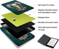 Kindle Paperwhite 6.8" (2021) Elefántos Védőtok 5