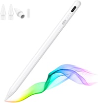 ESR iPad Ceruza 2018-2025 Modellekhez - Dőlésérzékelős Digitális Toll Tenyérfelismeréssel, iPad 11/10/Air/Pro/Mini Kompatibilis, Fehér 1