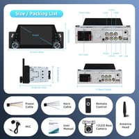 Vezeték nélküli Carplay autórádió 1 DIN Android tükrözéssel, 5" kijelzővel, Bluetooth kihangosítóval, FM rádióval, tolatókamerával  7