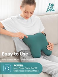BOB AND BRAD EZBack Elektromos Hátmasszírozó Fűtéssel, Shiatsu 3D Gyúró Nyak Masszázsgép, Izomfájdalom Enyhítő Párna Hátra Nyakra Lábra 5