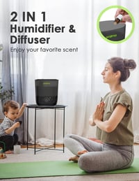 Oraimo 2.5L Ultrahangos Párásító Illóolaj Diffúzorral és Éjszakai Fénnyel 4
