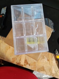 Supaway akrilni mini stolni organizator s 9 ladica, prozirni, složivi, za kozmetiku i nakit — oštećena ladica (stanje: vidi 2. sliku) 2