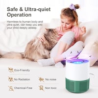 Bubbacare Elektromos Rovarcsapda - UV Fényes Szúnyog- és Légyirtó, Hordozható USB Rovarölő Lámpa Otthonra, Kempingezéshez, Kertbe 3