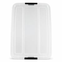 Capac pentru cutie de depozitare Iris Ohyama BSB-50, 4 bucăți, transparent, accesoriu de depozitare din plastic stivuibil, pentru dormitor și birou 1