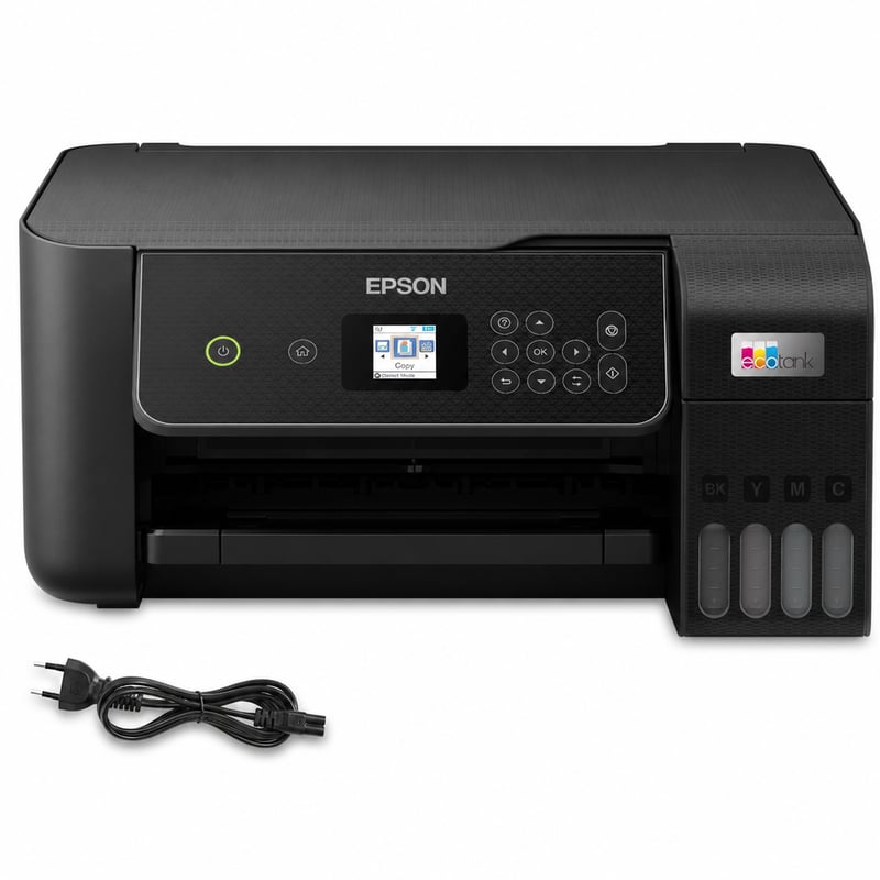Epson EcoTank ET-2870 A4 Wi-Fi višenamjenski printer s tintnim spremnicima i LCD zaslonom — bez tinte (stanje: vidi 2. sliku)