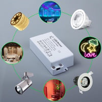 REYLAX LED Transzformátor 12V 30W - Elektronikus Tápegység 2500mA, Állandó Feszültségű Átalakító LED Lámpákhoz, Szalagokhoz, Kompakt Méret,  6