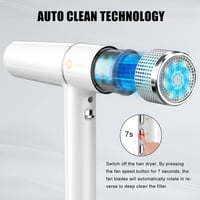 slopehill Hajszárító Kefe Nélküli Motorral - 2000W, Ultrakönnyű 268g, LED Kijelző, Ionos Technológia, 3 Hőfokozat, Memória Funkcióval, Fehér 5