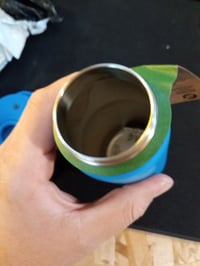 Biberon pentru copii ion8 din oțel inoxidabil 400 ml, albastru, etanș, deschidere cu o singură mână, capac cu închidere — utilizat (stare: vezi a 2-a imagine) 3