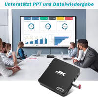 AGPTEK 4K médialejátszó 8TB HDD támogatással, HDMI/AV kimenettel, reklám és felirat funkcióval 7