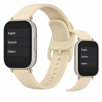 Inteligentné hodinky Xiaomi Redmi Watch 5 Lite v zlatej farbe, moderný silikónový remienok — chýba nabíjačka, remienok je zažltnutý (stav: pozri 2. obrázok) 1