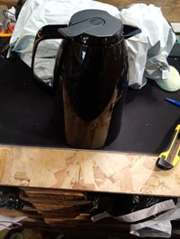 Termos vrč Emsa Mambo 517009, 1,5 L, crni visoki sjaj, Quick Tip zatvarač, posuda za održavanje temperature, rabljeno stanje (stanje: vidi 2. sliku) 2