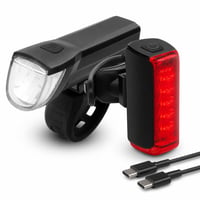 Set lumini LED pentru bicicletă Fischer Twin 30 Lux 360° — defect, funcționează parțial: butonul se apasă greu (stare: vezi a 2-a poză) 1