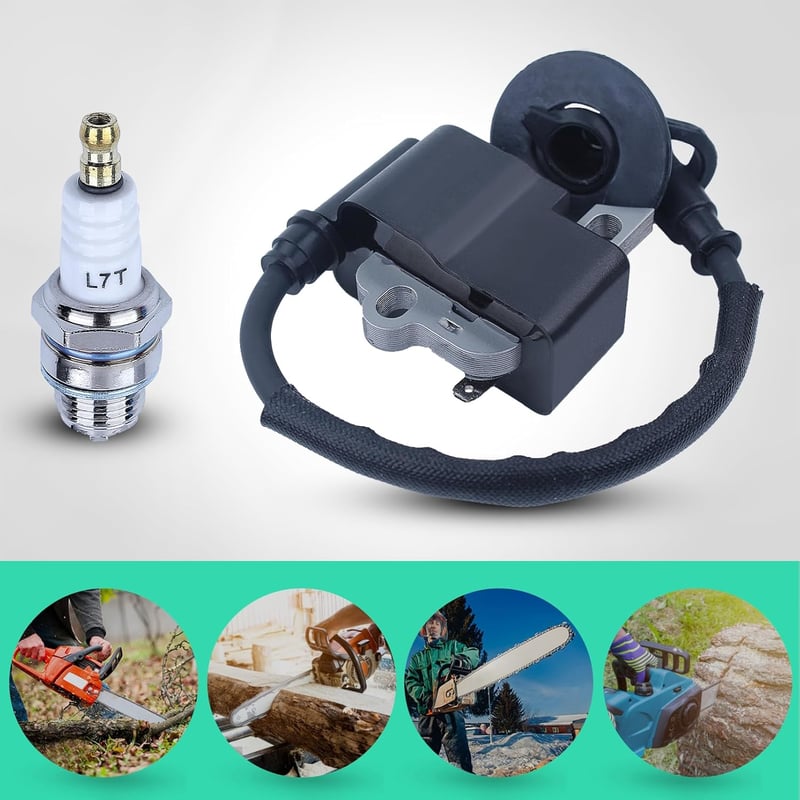 Adefol Gyújtótekercs Modul Stihl MS181 MS211 MS211C MS171 Láncfűrészekhez Gyújtógyertyával 1139 400 1307 Alkatrész Csere