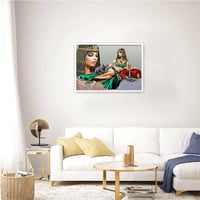 DCIDBEI 50x40cm Gyémántfestés Nő Egyiptomi Fekete Macska Hímzés Strassz Fali Dekoráció 4
