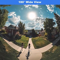 DCSEC 180° Széles Látószögű Megfigyelő Kamera 1080P HD Éjjellátó Vízálló Bullet - 1080P analogue 180 degrees 2