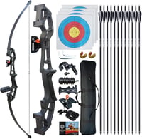 DD&Qarchery Recurve Íj 30-40lb Felnőtt Kezdőknek Jobbkezes Vadászbáz Fém Nyílvesszővel 1