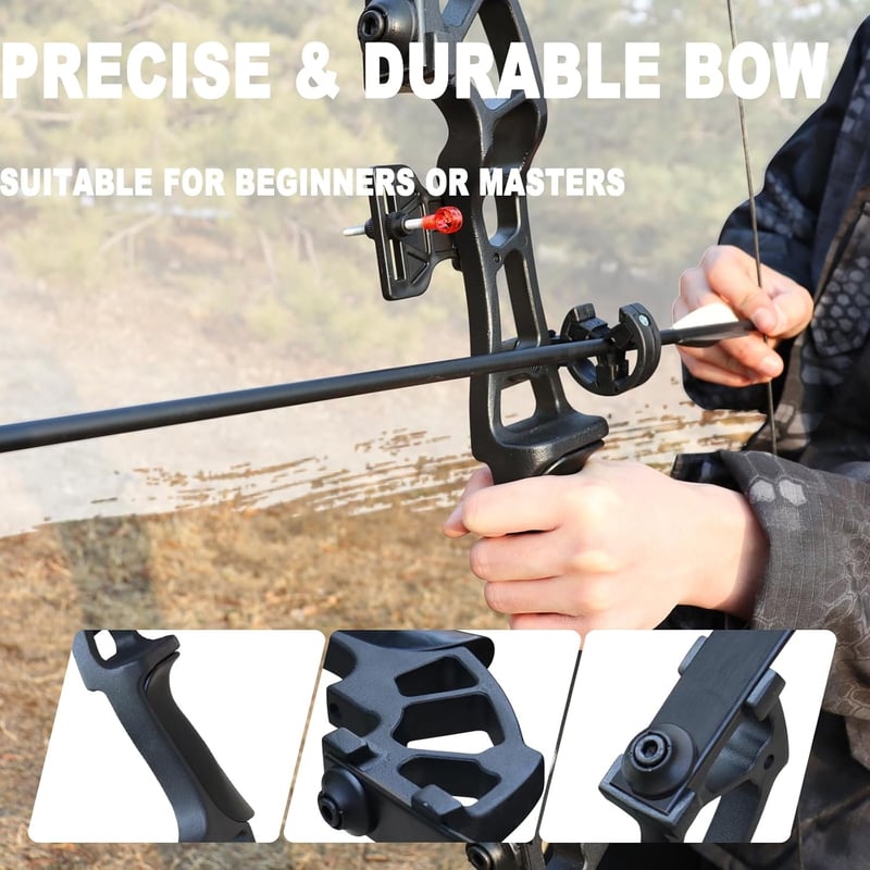 DD&Qarchery Recurve Íj 30-40lb Felnőtt Kezdőknek Jobbkezes Vadászbáz Fém Nyílvesszővel