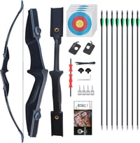 DD&Qarchery Recurve Íj Készlet 30-40 lbs, 8 Nyíllal, Kezdőknek, Bal és Jobbkezes 1