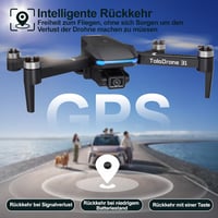 Toladrone TD31GPS 4K Drón GPS Navigációval - 5G WiFi FPV Élőkép, Kefenélküli Motor, Automatikus Visszatérés, Követés Funkció, Kezdőknek és H 3