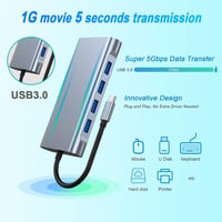 11 az 1-ben USB-C Hub MacBookhoz: 4K HDMI, VGA, Ethernet, Kártyaolvasó 5