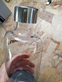 Aarke Carbonator 3 PET palack 2 db, 1000 ml, BPA-mentes, rozsdamentes acél részletek — palacktetők horpadásai (állapot: lásd a 2. képet) 4