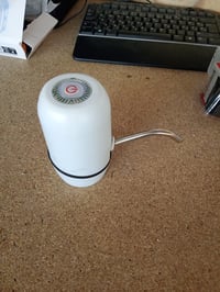 Pompă de Apă Automată NK cu Încărcare USB, Oțel Inoxidabil, Fără BPA, pentru Bidoane de 1,5-18,9 L, Alb, 16 cm, Electrică și Portabilă 3