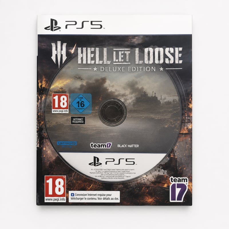 Joc Team17 Hell Let Loose pentru PS5 - stare outlet (desigilat), joc video de tip shooter de război multiplayer online pentru consola PlayStation 5