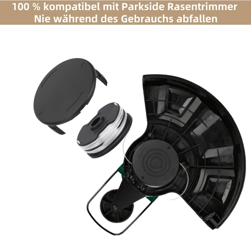 Yweller fűnyíró orsófedél szett - 4 db kompatibilis Parkside LIDL elektromos és akkus fűszegélynyíróhoz PRT 550 és PRTA 20-Li sorozathoz