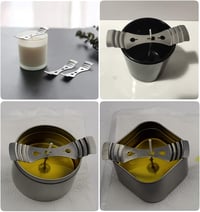 Set 12 suporturi fitil din inox - Pentru făcut lumânări acasă 6