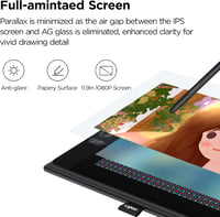 UGEE UE12 11,6" Grafikus Tablet Kijelzővel - 124% sRGB Színtér, 8 Gyorsgomb, Akkumentes Toll, Windows/Mac/Android Kompatibilis, Otthoni Munka 3