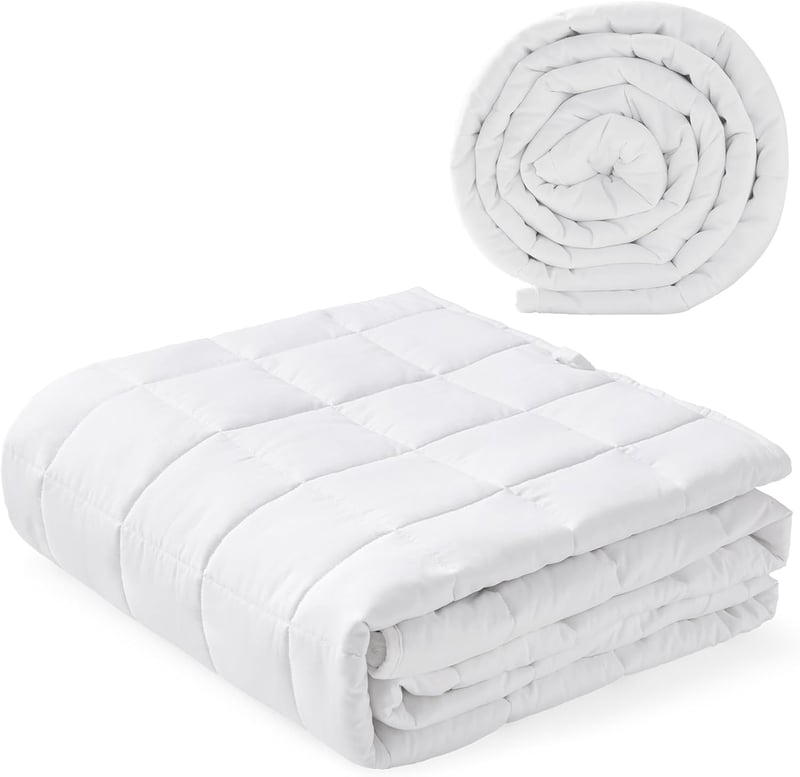 Autsel Súlyozott Takaró 9kg 155x220cm - 100% Pamut Nehéz Takaró Felnőtteknek, Stresszoldó Alvássegítő Relaxációs Paplan Üveggyöngyökkel, Hip
