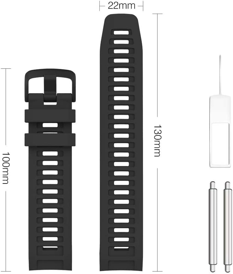 MoKo Szilikon Óraszíj Garmin Instinct/Instinct Solar/Tactical/Instinct 2 GPS Okosórához - Állítható Sportpánt Csuklóra (125-200mm), Fekete
