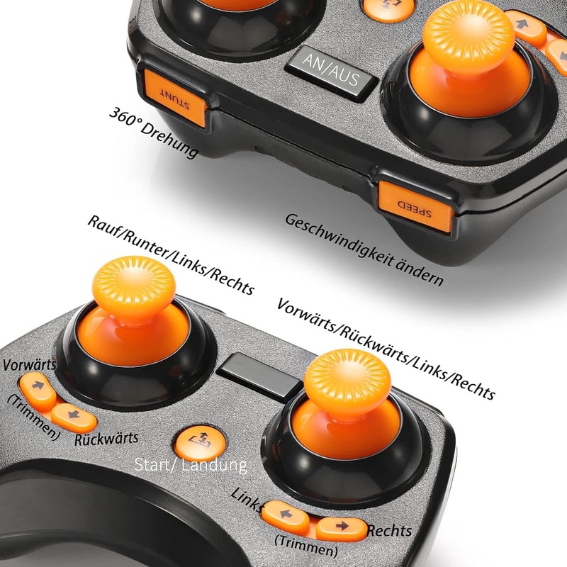 SainSmart Jr. Zöld Mini Drón Gyerekeknek - 3D Flip, 3 Sebesség, 2 Akkumulátor