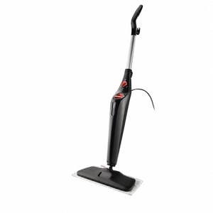 Vileda Steam Plus XXL gőztisztító PowerPad-del, 40 cm wischerplatte, 0,4 L tartály, fekete — hiányzó tartozékok (állapot: lásd a 2. képet)