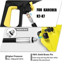 Kärcher K2-K7 kompatibilis 20m csőtisztító tömlő, 180 bar, 60°C, adapterrel és fúvókákkal 4