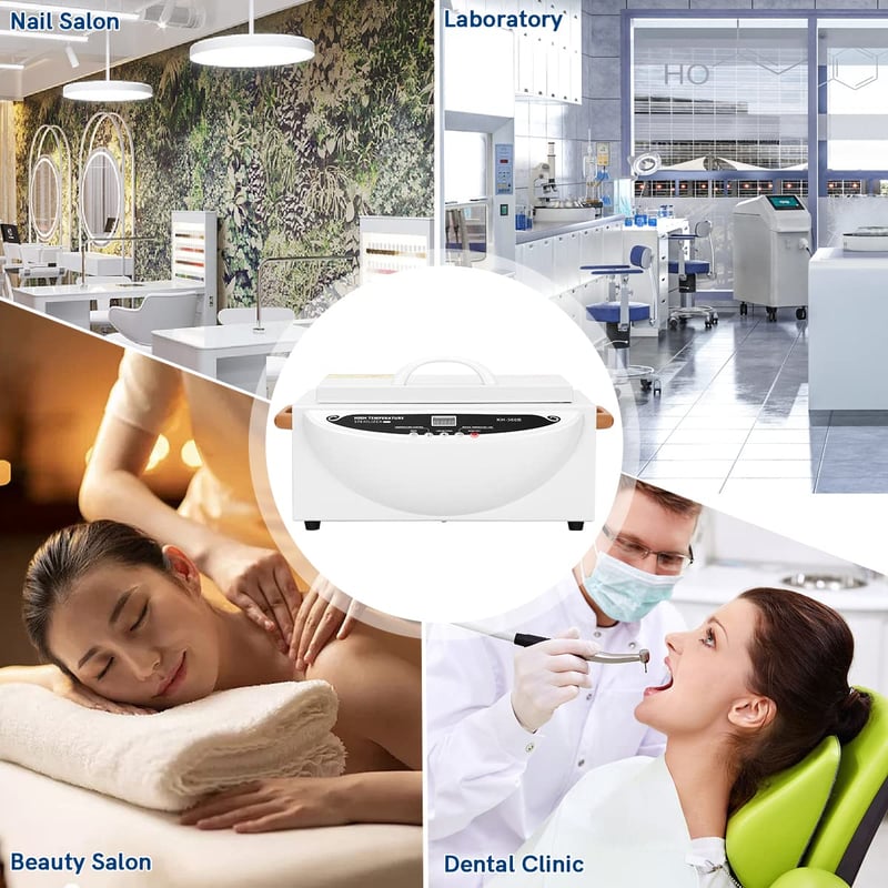 Xverycan 500W Forrólevegős Sterilizáló Készülék 250°C - Száraz Hősterilizátor Szépségszalonoknak, Köröm, Kozmetikai és Fodrászati Eszközökhö - 500 W