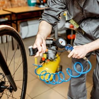 CCLIFE Spirál Kompresszor Levegőtömlő 5m - PU Poliuretán Anyagú, Fagyálló, 10 Bar Nyomásálló, 1/4 Colos Gyorscsatlakozós Sűrített Levegő Cső - Good Frost Resistance, 1/4 Inch, 5 M, Polyurethane 5
