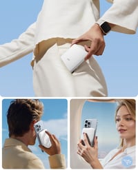 ESR Qi2 Tanúsított MagSafe Powerbank 10000mAh - 15W Gyorstöltő iPhone 16/15/14/13/12 Készülékekhez, Kompakt Hordozható Külső Akkumulátor USB 7