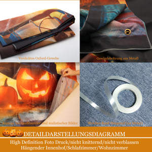 AEESRRU Halloween dekoracijski banner - ukras za vrata s motivom bundeve i duha + 4 komada